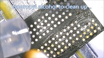 USB Flash drive recovery. Remove and prepare NAND chip for chip-off data recovery.