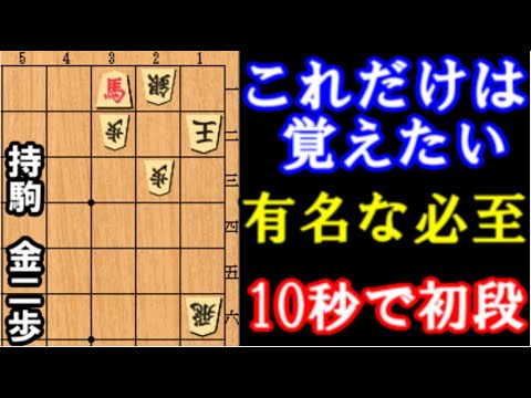 必至問題 これだけは覚えたい 有名な必至手筋 10秒で初段 次の一手 Youtube 必至問題 これだけは覚えたい 有名な必至手筋 10秒で初段 次の一手 Youtube