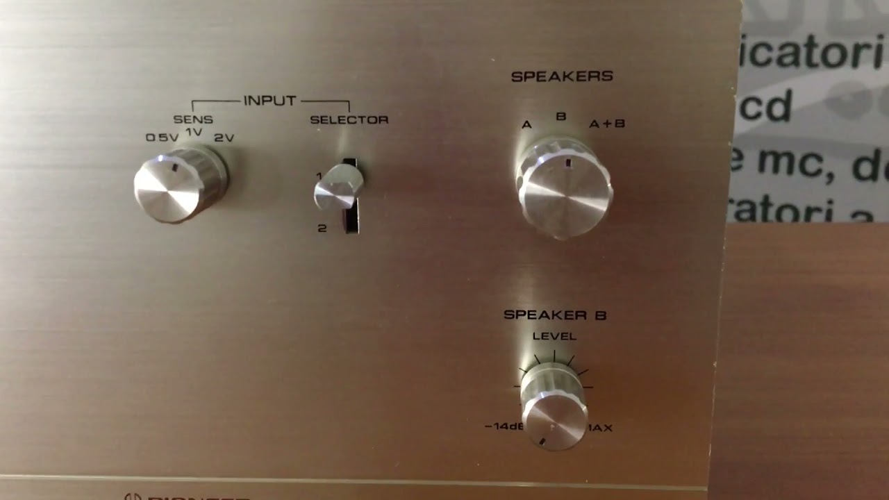 Pioneer SM 850 power amplifier, anno 1972. Amplificatore finale