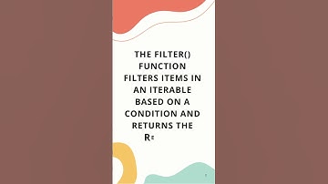 "What is the filter() Function in Python? | Quick Python Tip #shorts"
