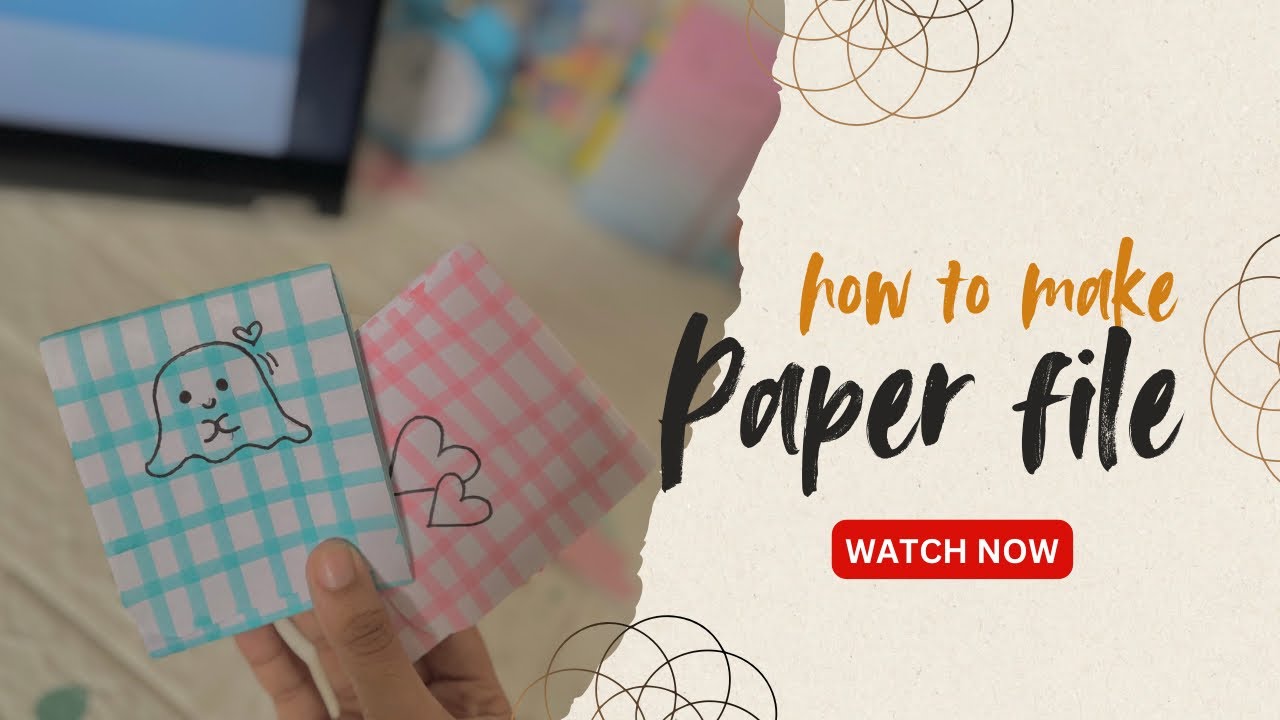 Easy paper file making - YouTube