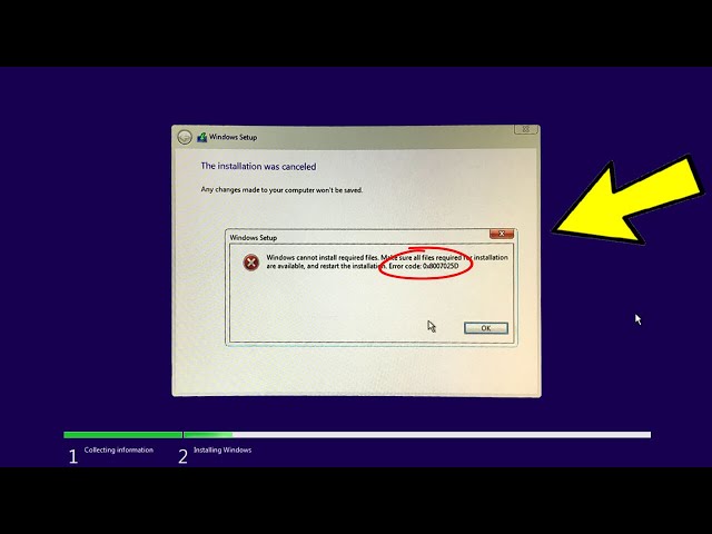 Windows Cannot Copy Files Required For Installation Techyvcom These