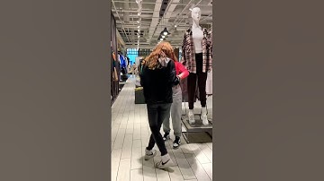 She didn’t expect 😂#mannequinchallenge #prank