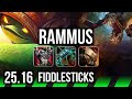 RAMMUS vs FIDDLESTICKS (JGL) | KR Master | 25.16