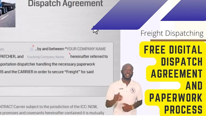 Free Digital Dispatch Agreement and Paperwork Proc...