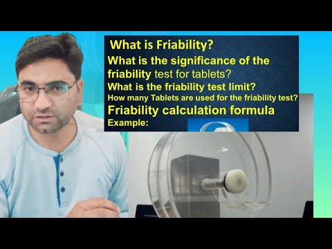 what is friability test in pharmaceutical - YouTube