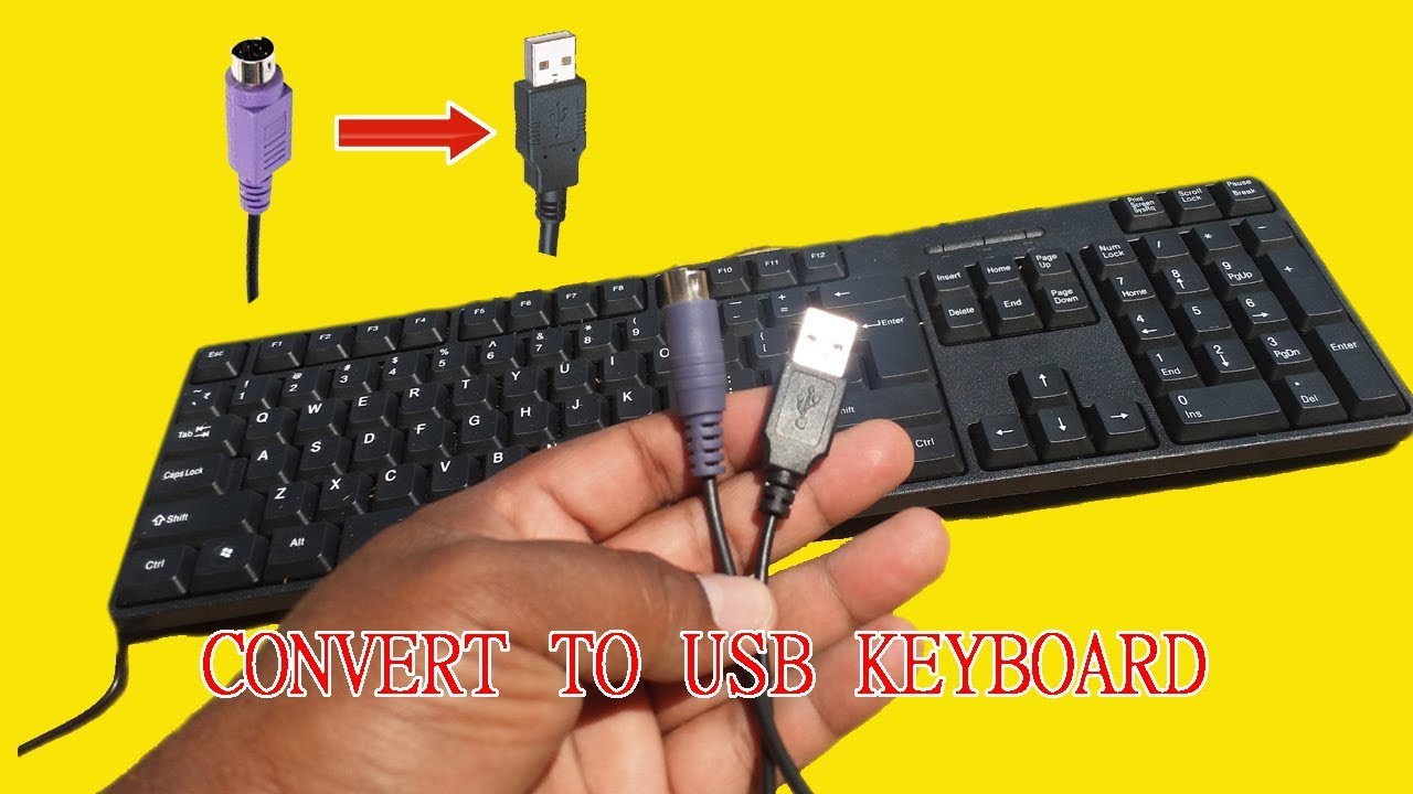 PS2 Keyboard to usb wiring | to usb keyboard | keyboard repair -