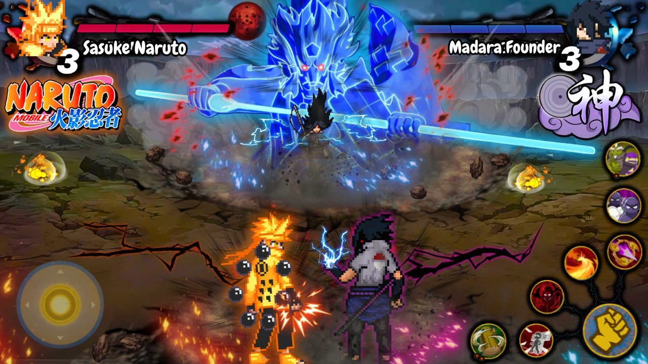 NEW UPDATE‼️ NARUTO MOBILE FIGHTER PIXEL ANDROID OFFLINE - BEST ULTIMATE JUTSU ANIMATION 2026💯🔥