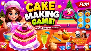 Cake Making Game 🍰 | Cooking & Decorating a Delicious Cake! 🎮✨ screenshot 1