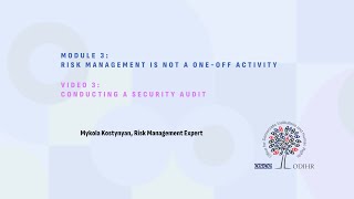 Module 3 Video 3: Conducting a Security Audit Security Auditing Tutorial Part 03