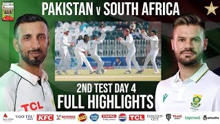 Babar Falls at 50 | Full Highlights | Pakistan vs South Africa Test Series 2025 | 2nd Test Day 4