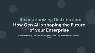 AI in Insurance Distribution Webinar