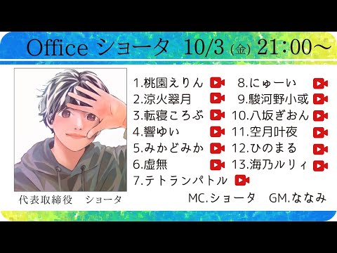 【zoom人狼】Officeショータ定例人狼 第29回 #Vtimate人狼【 テトランパトル視点  】