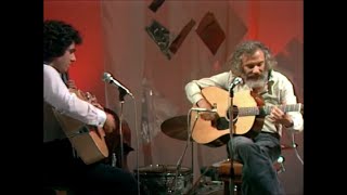 Video thumbnail of "Georges Moustaki et Enrico Macias - "Le métèque" et improvisation à la guitare (live)"