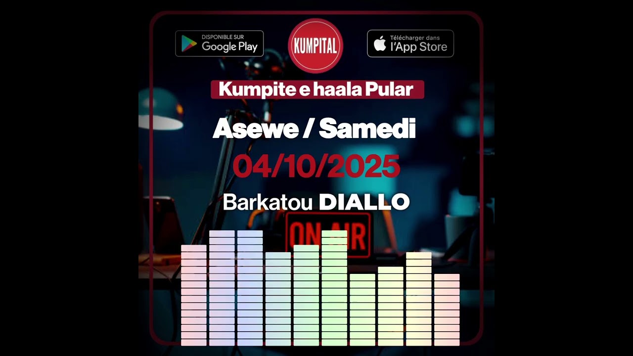 🎙🎧 L'actualité 🇬🇳 du Samedi 04 Octobre 2025 avec Barkatou 𝗗𝗜𝗔𝗟𝗟𝗢. 