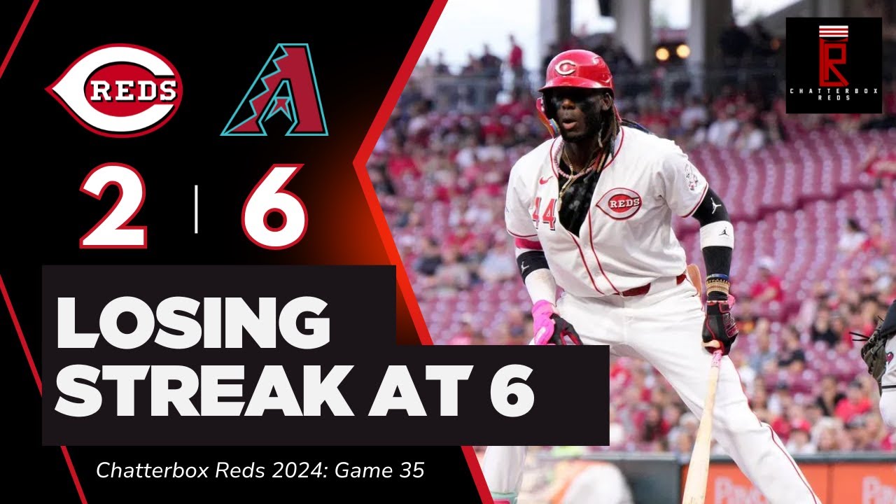 Cincinnati Reds Lose 6th Straight Game in Loss to Arizona Diamondbacks | Chatterbox Reds | Game 35