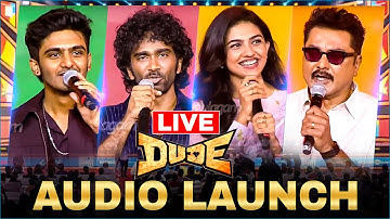 🔴LIVE: DUDE Audio Launch | Pradeep Ranganathan | Mamitha Baiju | Sai Abhyankkar | Cineulgam