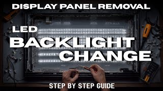 How to Remove TV Display Panel & Replace Backlight | LED TV Repair Guide @TheSINGHCREATION