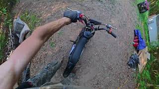 Ripping the Trailmaster 125 (my sons bike)