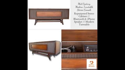 Rebuilt Mid-century Modern Vintage Stereo Consoles