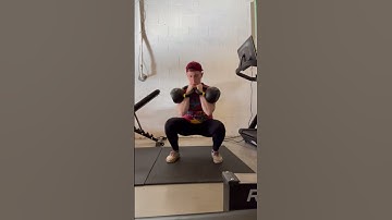 dual kb front rack squat