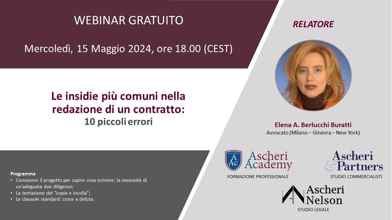 Le insidie più comuni nella redazione di un contratto: 10 piccoli errori