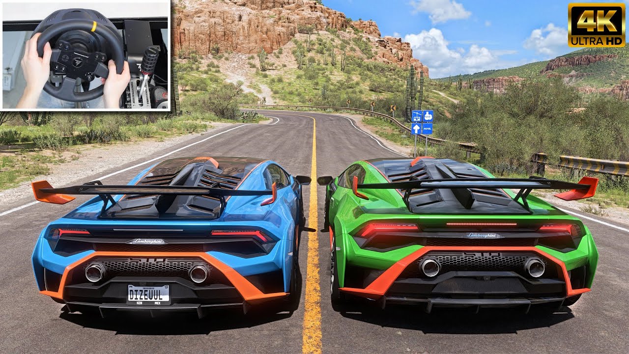 HURACAN STO Forza Horizon 5 Steering Wheel Gameplay