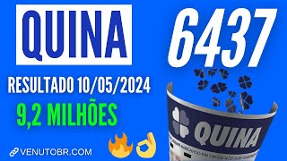 🍀 Resultado Quina 6437