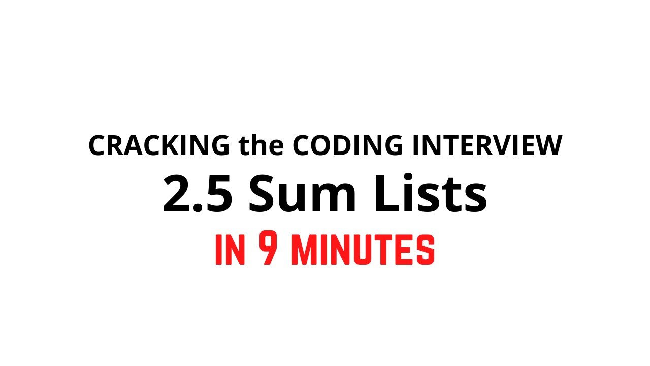 Sum Lists