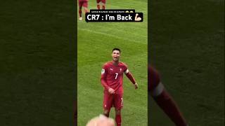 Cristiano Ronaldo : Iโm back Iโm back ๐ช๐ป Cristiano Ronaldo : Iโm back Iโm back ๐ช๐ป
