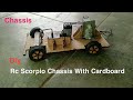 How to make a rc scorpio with cardboard || Rc scorpio ki chassis kaise banaye cardboard se ||