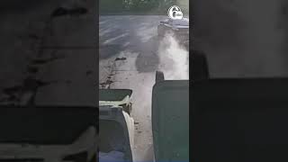 Improperly disposed oxygen tanks explode in garbage truck, injuring sanitation worker