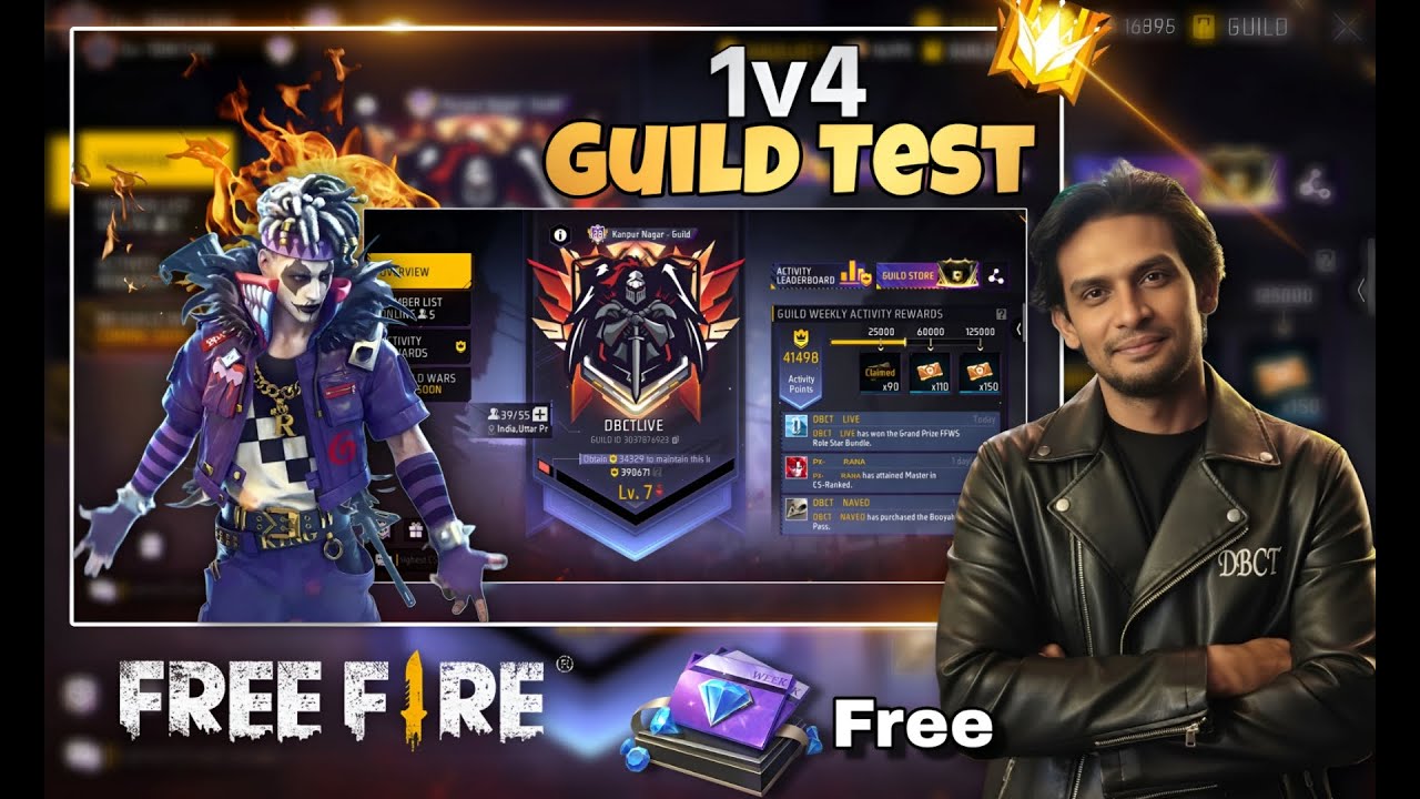 FREE FIRE LIVE GUILD TESTING | GUILD TEST LIVE | FF LIVE GUILD TEST 