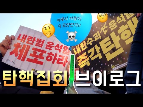 🔥탄핵 집회🔥가는 길에 올리는 탄핵 집회 브이로그