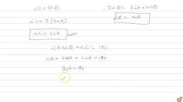 in a triangle `ABC ,C=3B=2(A+B)` then find all the angles