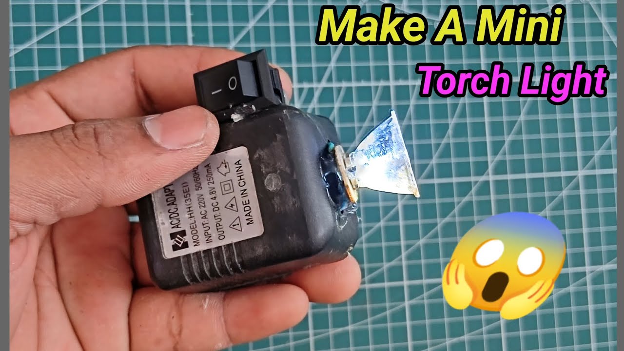 How To Make Mini LED light|DIY A Rechargeable light|Emargency light