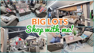 BIG LOTS OUTDOOR PATIO FURNITURE DECOR GAZEBO SHOP WITH ME 2022
