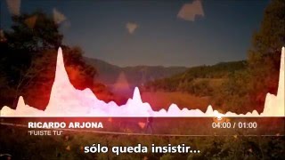 Ricardo Arjona   "fuiste tu"  -Con Letra, Audio React, Visualizer-