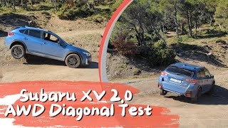 Subaru XV Diagonal AWD Test (X-Mode engaged)