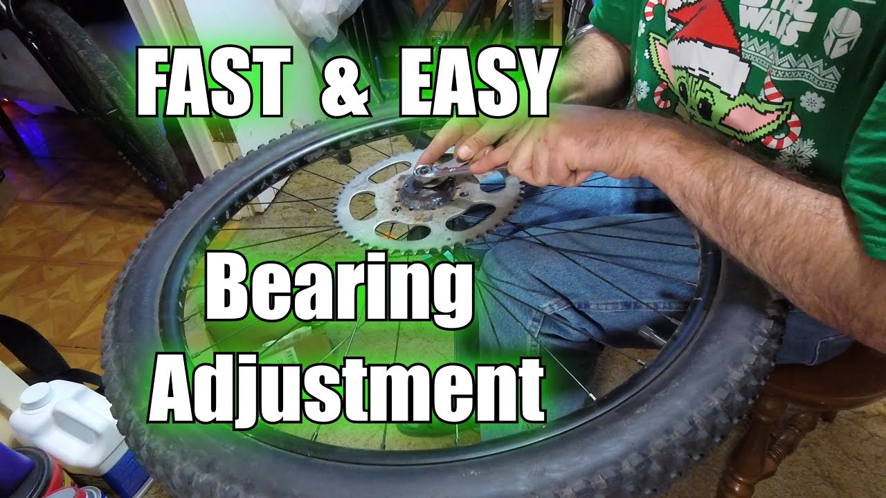 Wheel Bearing Adjustment On A Motorized Bike YouTube