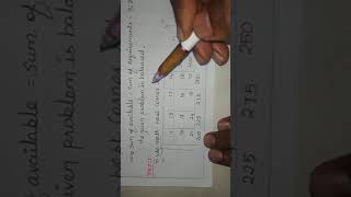 Initial basic feasible solution by NORTH WEST CORNER RULE of transportation problem
