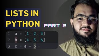 Python Lists and its Functions # 2 | Python for Everyone in Urdu/Hindi # 14