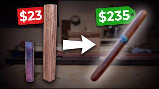 I Turned $23 of Wood & Epoxy Into a $235 Pen