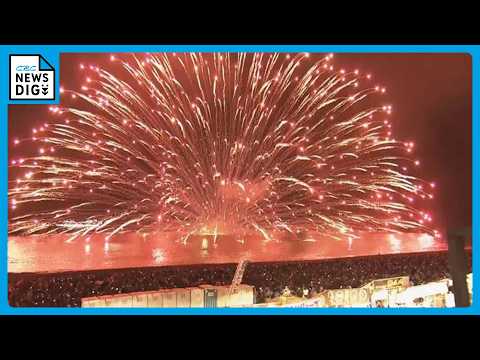 1万発の花火が夜空彩る“熊野大花火大会”…直径600メートル｢海上自爆｣ 8万人を魅了