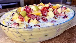 Postre de Queso Con FRUTAS frescas ESPECIAL PARA MAMA /EXQUISITO 😋😋