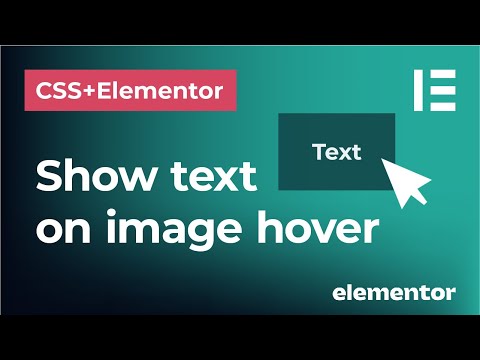 Show text over image on hover in Elementor and CSS I Fade in text on background image with overlay