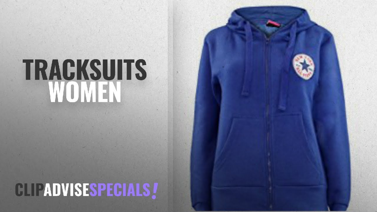 Top 10 Tracksuits Women [2018] Ladies New York Fleece Full Tracksuit