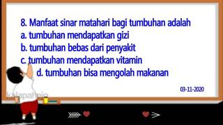 Pendidikan Agama Kristen kelas 3 latihan soal