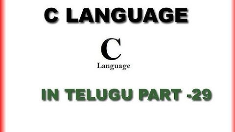 C in Telugu Two-Dimensional Arrays(www.timecomputers.in)