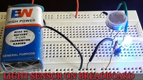 How to make a simple light sensor on a breadboard?